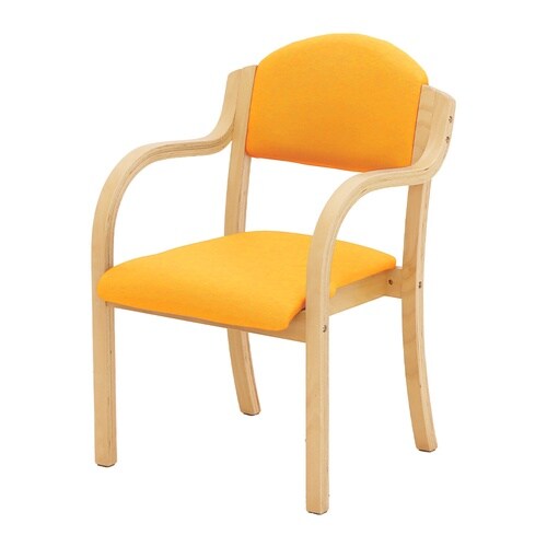 ダイニングチェア エトワール 完成品 オレンジ