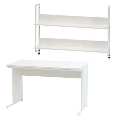 ワークデスク机上ラックセット 1200 WH×WH