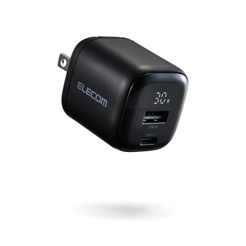 電力ディスプレイ付き AC充電器 30W