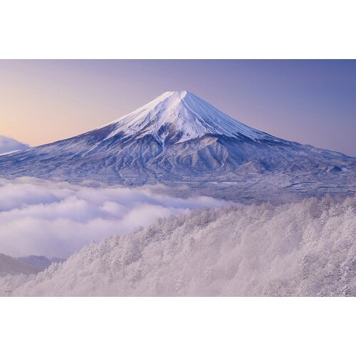 パズル 雪景色の三ツ峠より望む富士山(山梨)