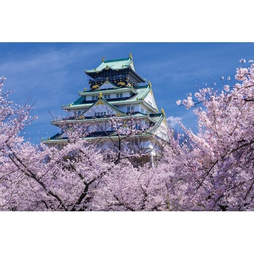 パズル 花盛りの大阪城天守閣(大阪)
