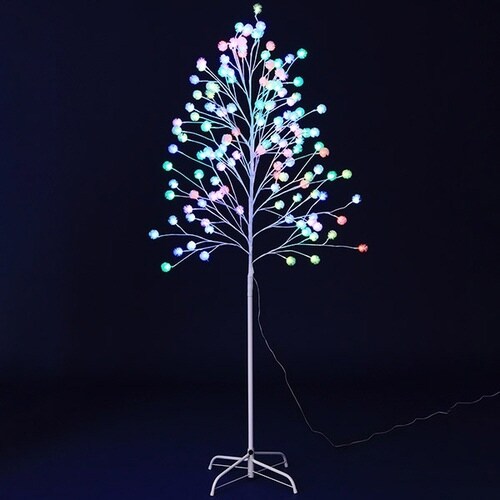 スマートLED ケセランパセラン立木(高さ:H18