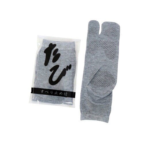 足袋ソックス踵付滑り止付(OP袋)グレー500足入