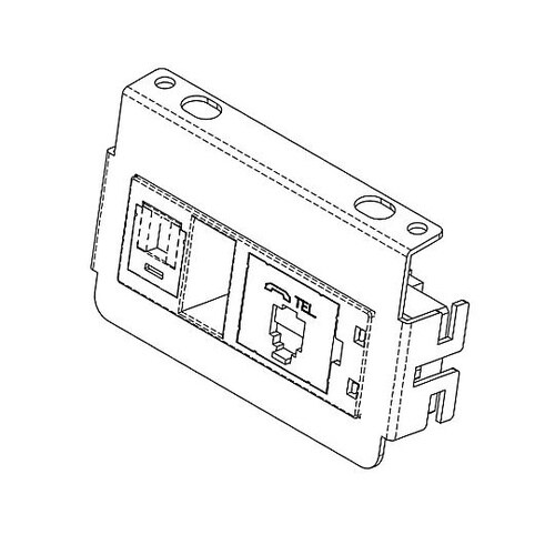 電話+情報器具ブロック TSM00040