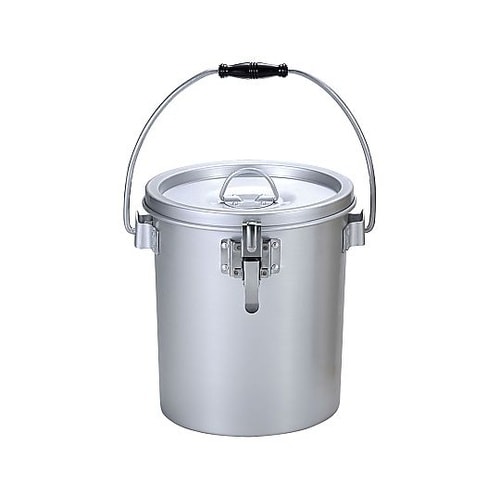 シルバーアルマイト丸型二重食缶GLクリッ