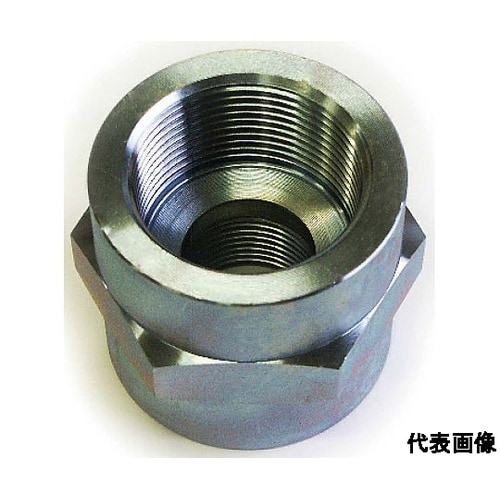 白 S25C ネジ込 高圧 異径ソケット