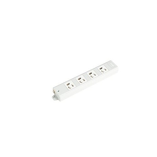 エコOAタップ4口抜止3m白 XET45