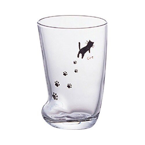 【5セット】 足跡グラス M ねこ MM
