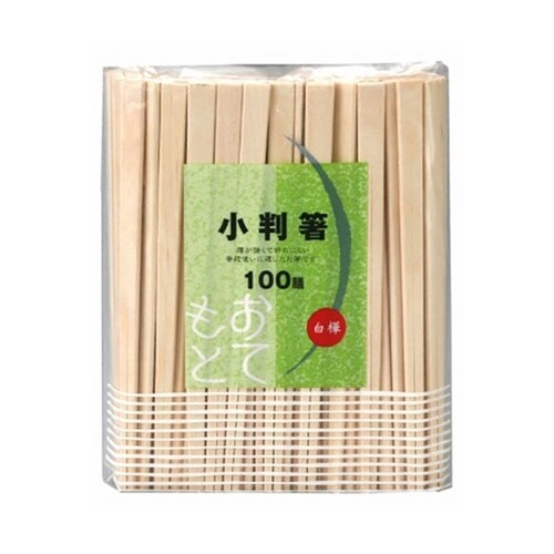 【5セット】 白樺上 小判箸 裸 100