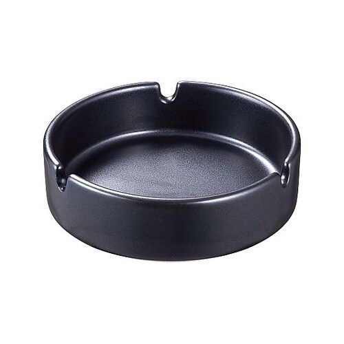 黒マット灰皿 T03−370