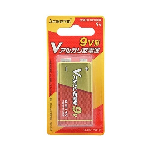 【10本セット】 Vアルカリ乾電池 9V