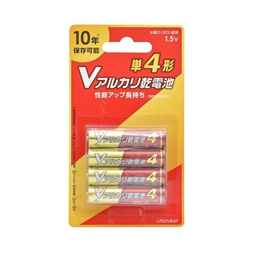 【4本パック×10セット】 Vアルカリ乾