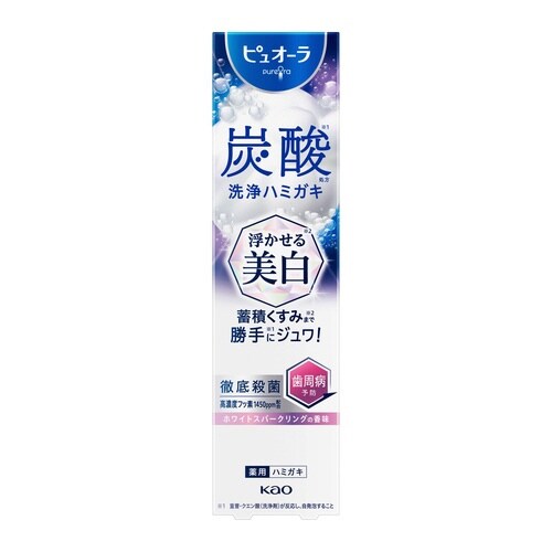ピュオーラ炭酸ハミガキ 浮かせる美白 95g