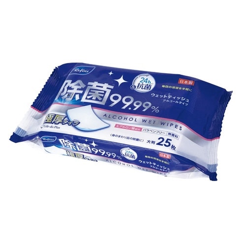 リファイン 極厚除菌大判ウェットティッシュ25枚
