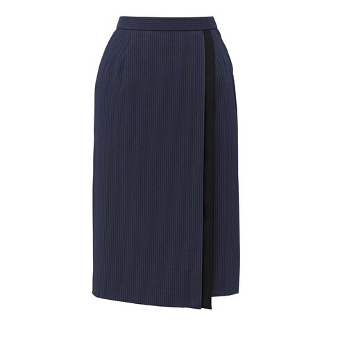 ラップスカート・ロング丈AS2354ネイビー19G