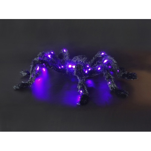 光る!ホラースパイダー(LEDライト付き)24個入