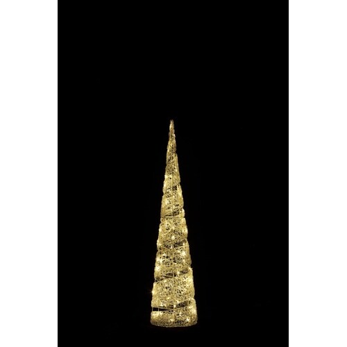 LEDスパイラルコーンツリー150cm(ゴールド)