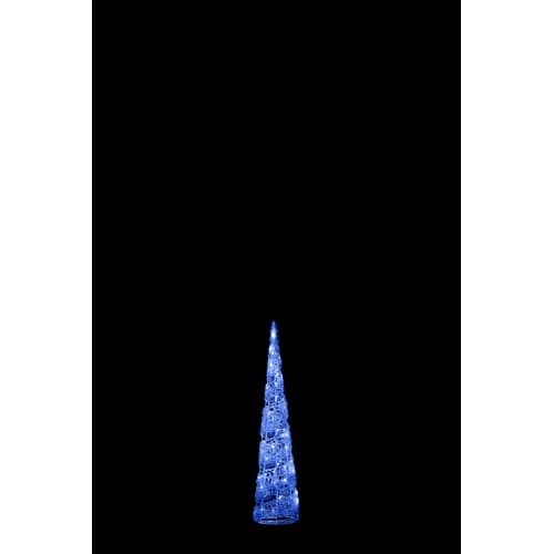 LEDスパイラルコーンツリー90cm ブルー2個入