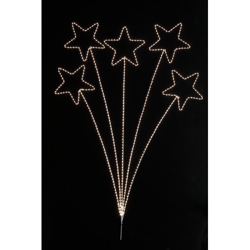 LED5連シャイニースター(L) 6個入