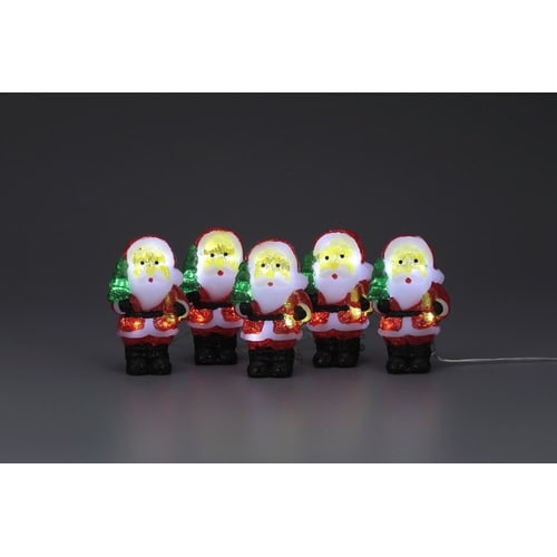 LEDクリスタルモチーフ サンタ’S 6個入