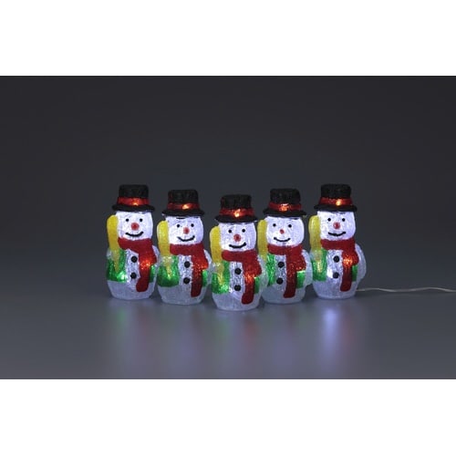 LEDクリスタルモチーフ スノーマン’S 6個入