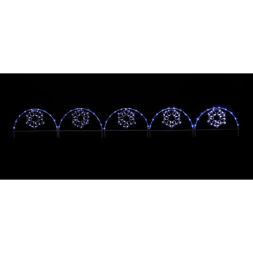 LEDガーデンスノーアーチ ブルー&ホワイト4個入