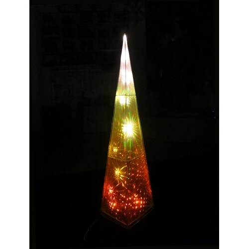 LEDスパークホログラムツリー OR 4個入