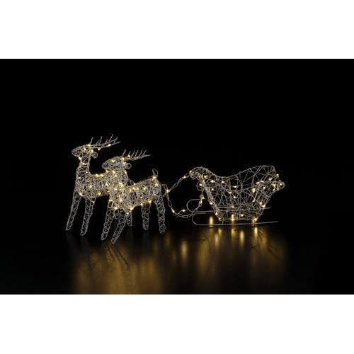 LEDワイヤーモチーフトナカイソリ(電池式)8個入