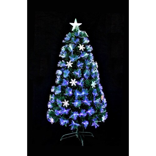 LEDスノーフレークファイバーツリー150cm2個