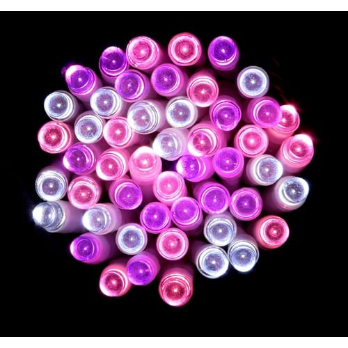 LEDストレートライト100球 PINK 12個入