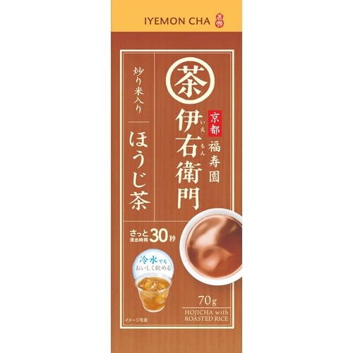 伊右衛門 炒り米入りほうじ茶 70g入