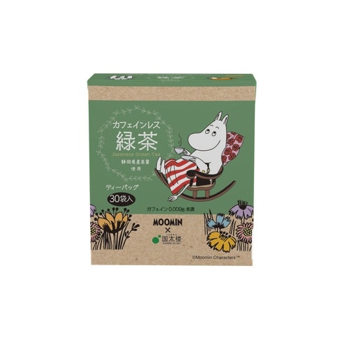 ムーミン カフェインレス緑茶三角ティーバッグ30P