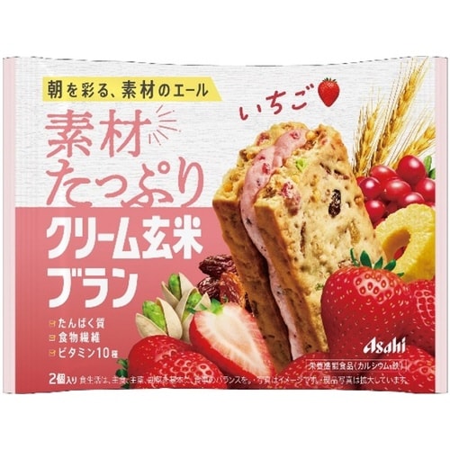 素材たっぷり クリーム玄米ブラン いちご ×6個