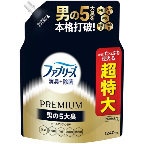 ファブ消臭除菌PメンC 替4回1240ML