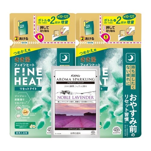 きき湯 ファインヒート リセットナイト替×6
