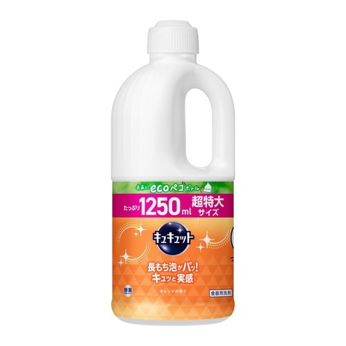 キュキュット オレンジ 詰替用 1250ml×6