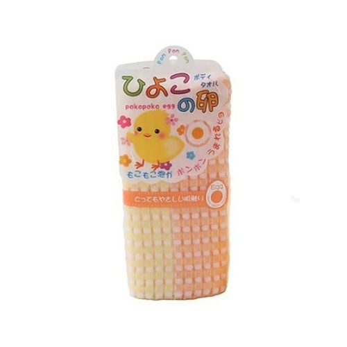 ボディタオル ひよこの卵 イエロー