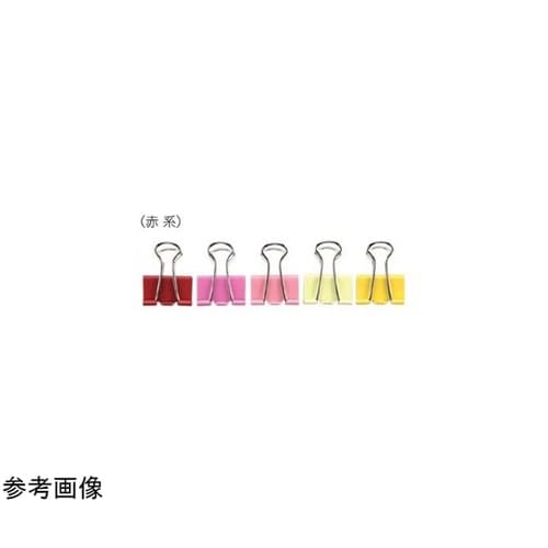 カラーダブルクリップ 小 赤 1袋(10