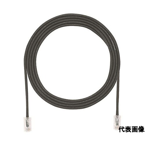 カテゴリ5E細径パッチコード 1m 黒