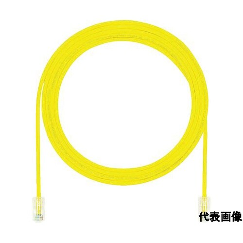 カテゴリ5E細径パッチコード 1m 黄