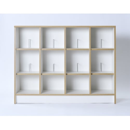 1センチピッチ書棚118 ホワイト TK