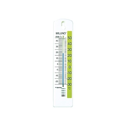カラー寒暖計ミルノ (広告用)グリーン