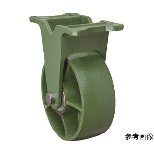 鋳物製キャスター 幅広型固定金具付鉄車輪