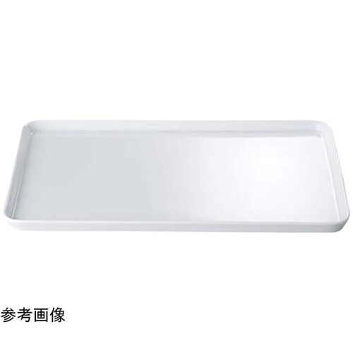 白磁 長角ケーキプレート(裏面無釉)12