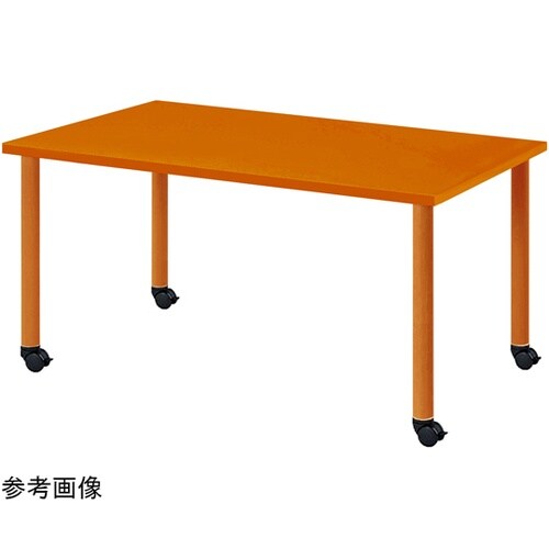 カラフルミーティングテーブル オレンジ