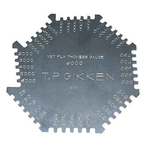 ウエットゲージ塗膜測定器(標準品・8面)
