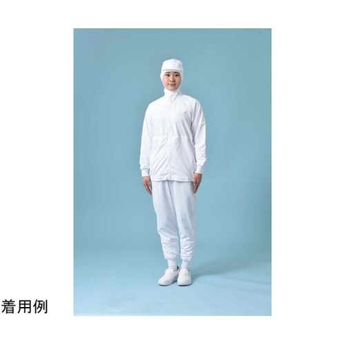 男女兼用パンツ ホワイト チェックガード