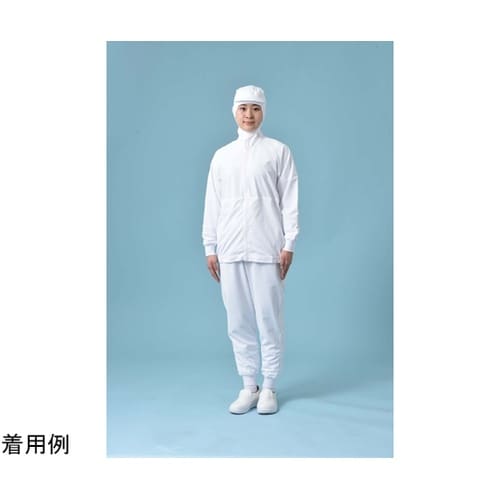 男女兼用パンツ ホワイト チェックガード