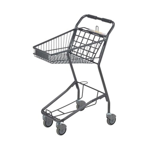 小型バスケットショッピングカート(コイン
