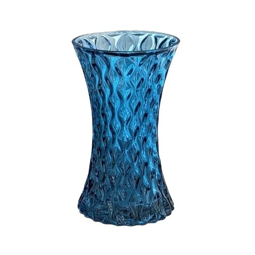 花瓶 GLASS FLOWER VASE コバルト